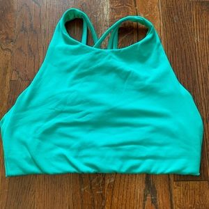 Athleta small teal sports bra top